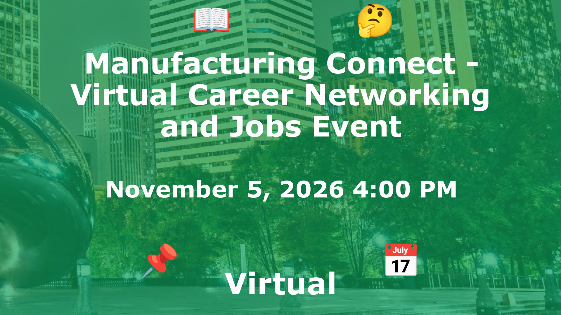 Manufacturing Connect - Virtual Career Networking and Jobs Event event image